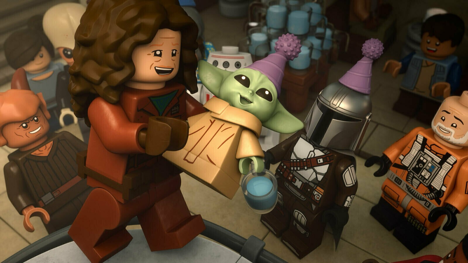 Mando and Grogu Take Flight in LEGO Star Wars: The Mandalorian Trailer official Star Wars news artwork