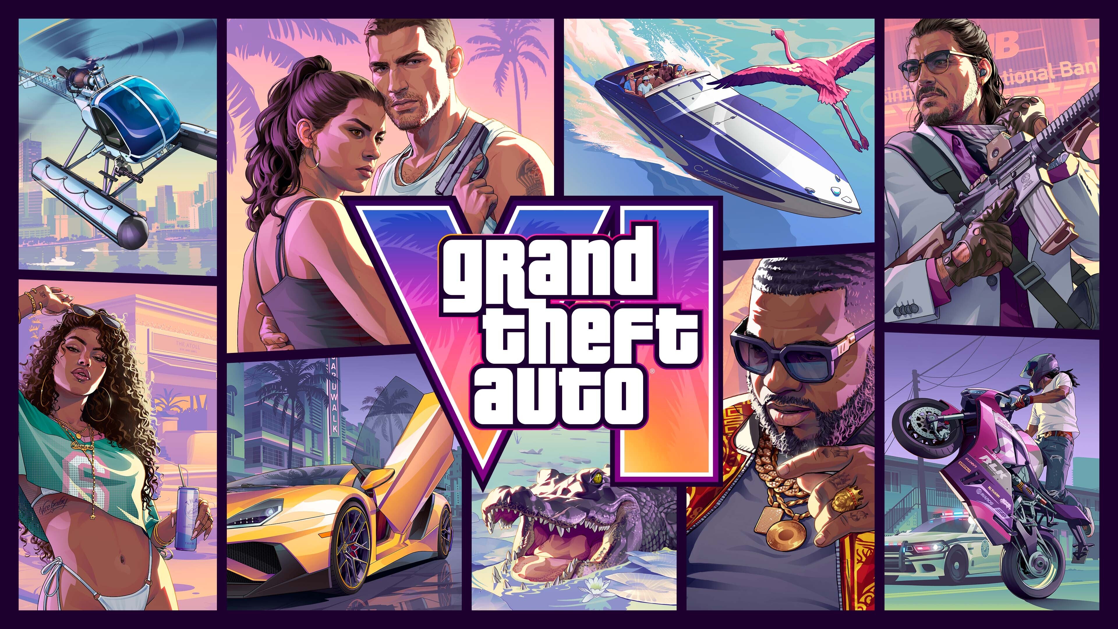 Pre-Order Grand Theft Auto VI on June 25 official Rockstar promotional artwork