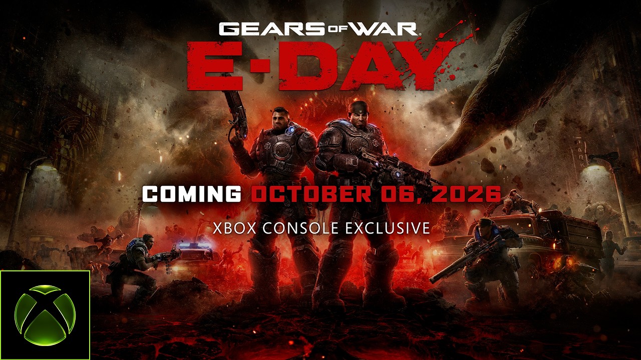 Marcus Fenix confronting the Locust in official Gears of War E-Day gameplay