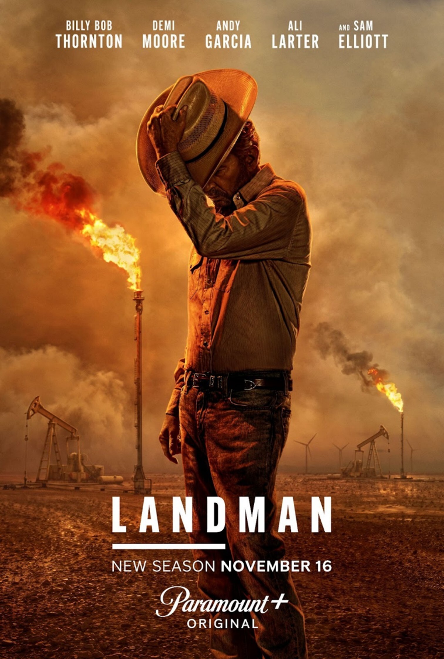 Official Landman season 2 key art distributed by Paramount+