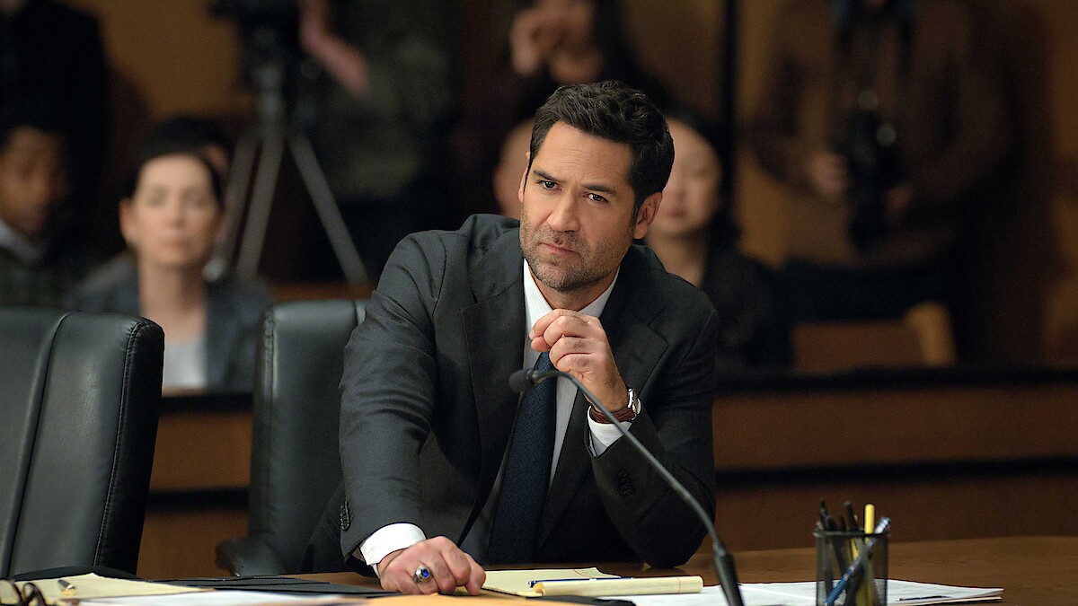 Official The Lincoln Lawyer season 4 promotional image from Netflix Tudum